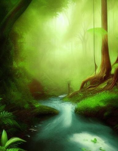 Stream running through the forest