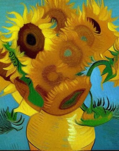 Sunflowers painting