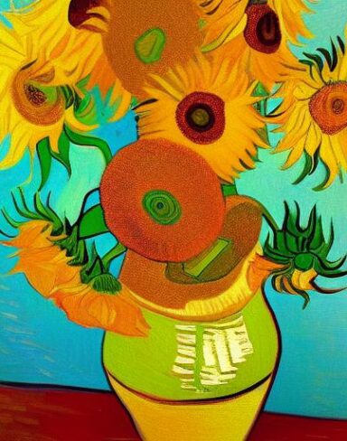 Sunflowers painting