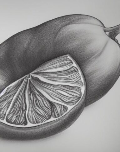 The drawing of fruits