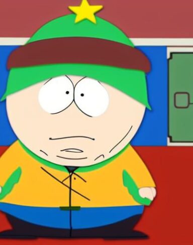 A cartoon character of south park