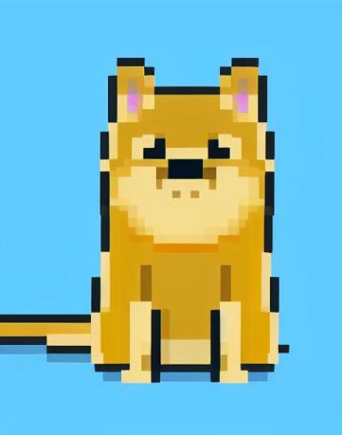 A cat sitting in front of a blue background