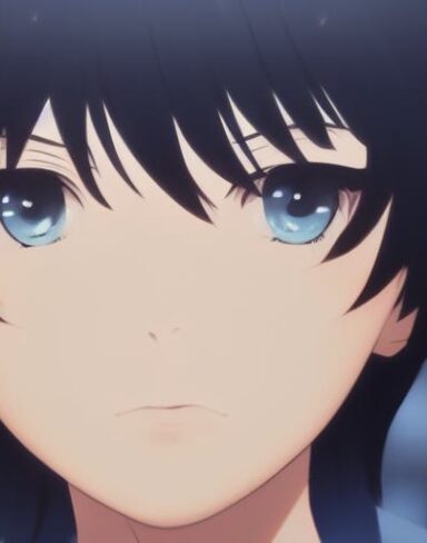 A close-up of a persona with a beautiful face