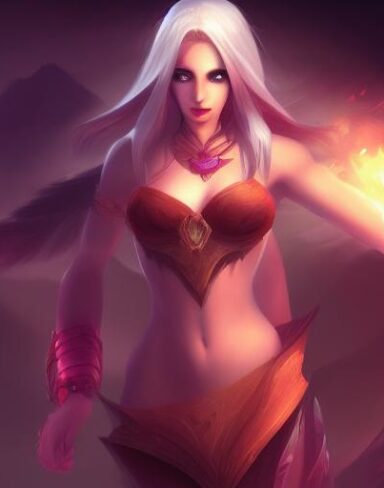 A girl close up that is standing in the mountain