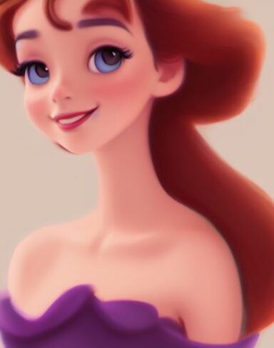 A girl with brown hair