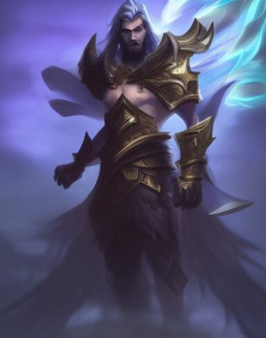 A man that is standing in the sky