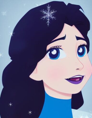 A person with black long hair