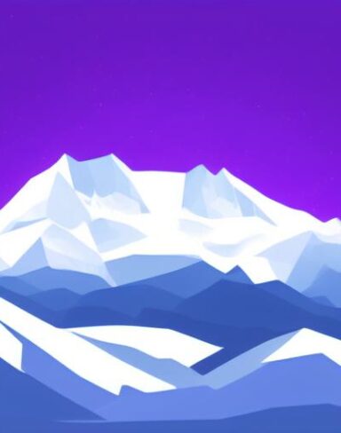 A snow on the mountain range in the winter