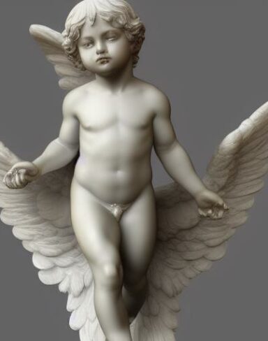 A statue of an angel