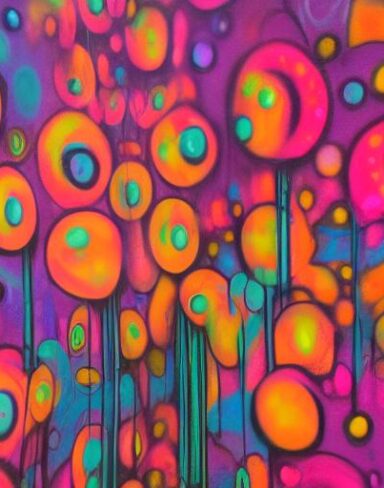 Abstract wall painting