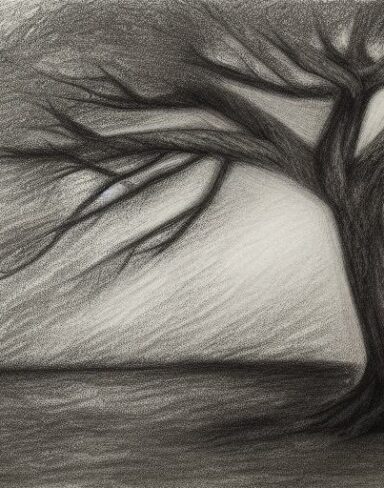 Art drawing of a tree