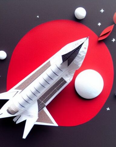 Dark layered paper art