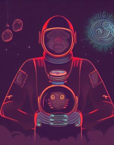 Dark psychedelic art