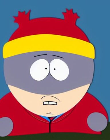 South park cartoon character from america