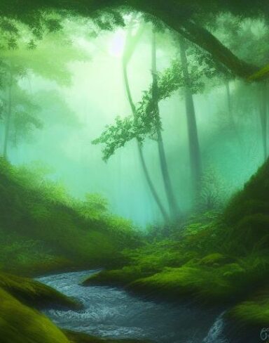 Stream running through the forest