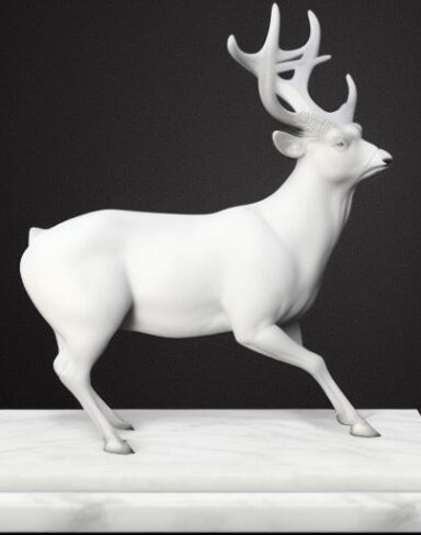 A white deer