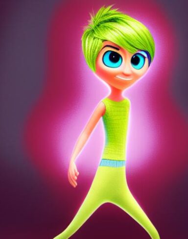 An inside out character