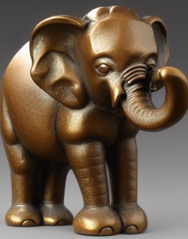 Bronze elephant
