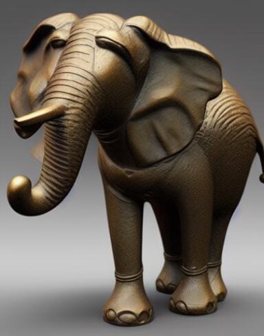 Bronze elephant