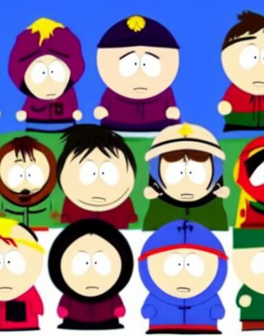 Cartoon characters of south park of American animated television