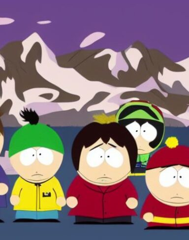 Cartoon characters south park of American animated television