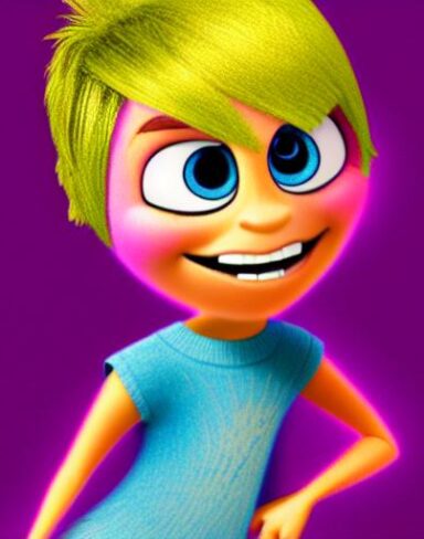 Inside out character from pixar animation