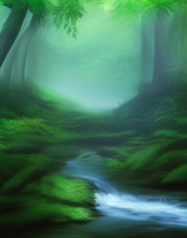 Stream running through the forest