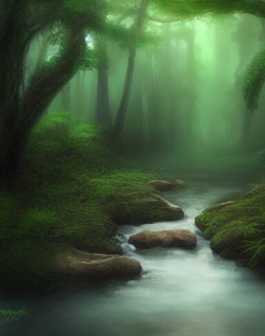 Stream running through the forest