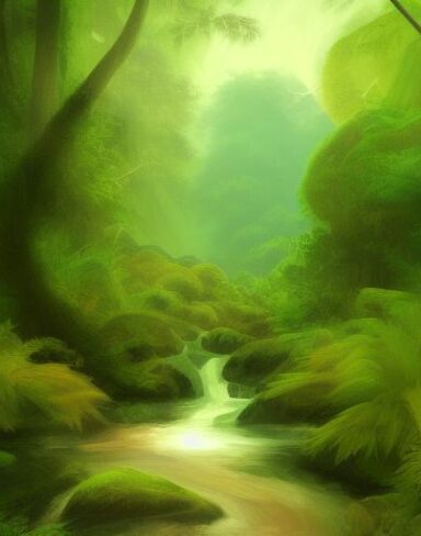 Stream running through the forest