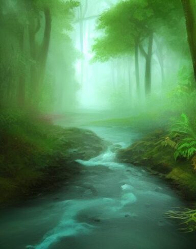 Stream running through the forest