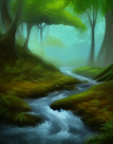 Stream running through the forest