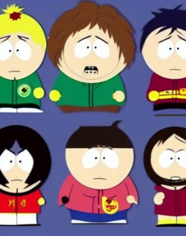 The cartoon characters south park