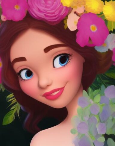 A beautiful person with a flower