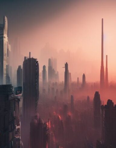 A city with lots of tall buildings