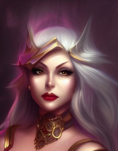 A lady close up that is standing in the crystal