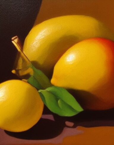 A painting of fruits