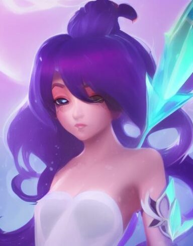 A woman with a black hair that is standing in the snow