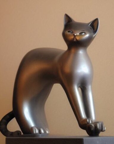 Cat statue
