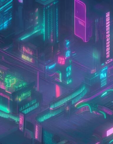 Cyberpunk speed art