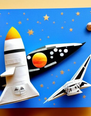 Joyful layered paper art