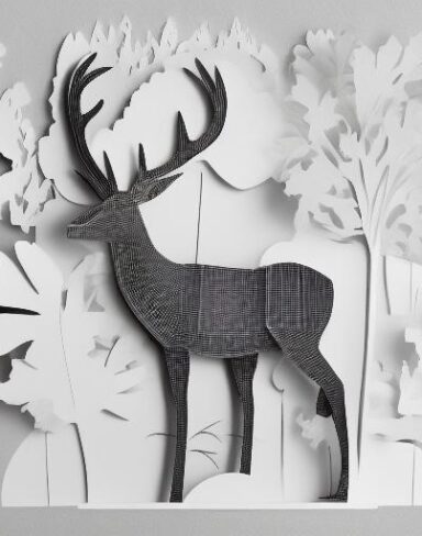 Layered paper art