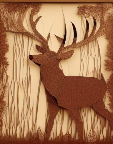 Layered paper art