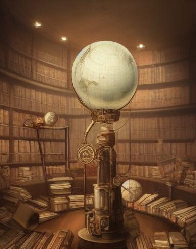 Melancholic steampunk art