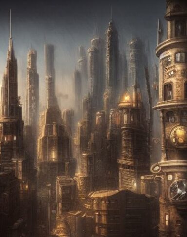 A group of tall buildings in the middle of a city