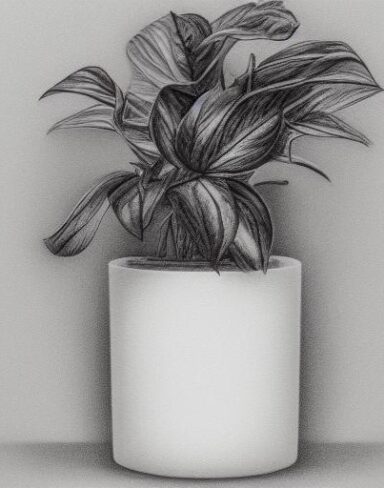 A plant in a vase