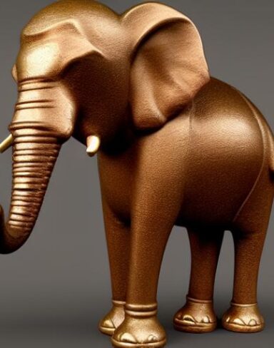 Bronze elephant