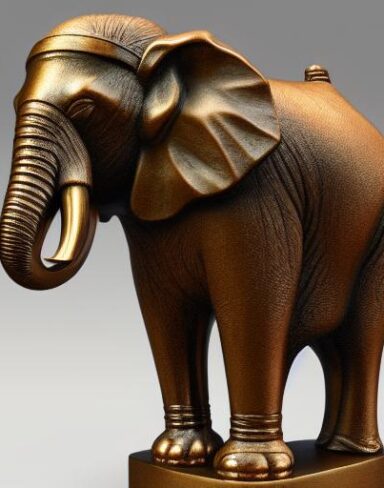 Bronze elephant
