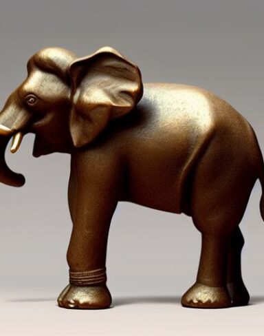 Bronze elephant