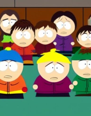 Cartoon characters south park of American animated television