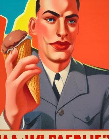 Man holding an ice cream